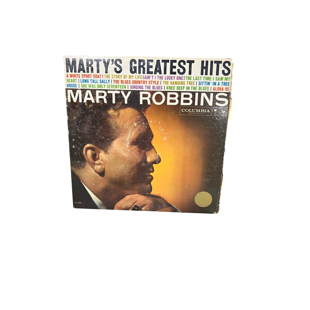 Marty Robbins Martys Greatest Hits Vinyl LP Columbia CL 1325 Country Rockabilly